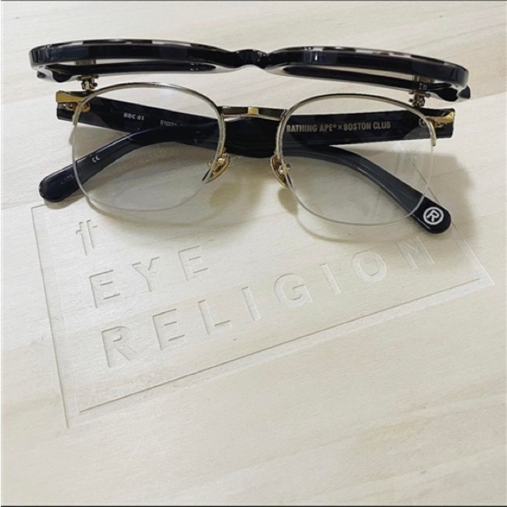 A Bathing Ape Bape Boston Club BBC Flip Sunglasses